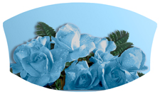 DNSWILL 061 Bouquet Of Roses Blue